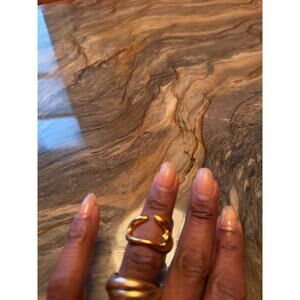 Mara Paris-Boutique Organic open Gold-Plated Ring